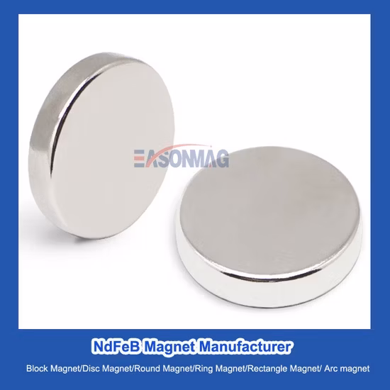 Compre ímã de neodímio de disco grande de neodímio de terra rara permanentemente magnetizado axialmente