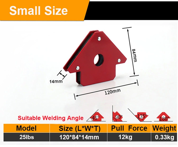 Rhk 3"4"5" Arrow Welding Magnet Unique Double Strong Magnetic Welding Holder