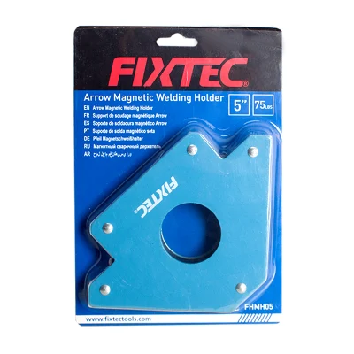 Fixtec 75lbs localizador triangular suportes de solda de aço suporte magnético de solda