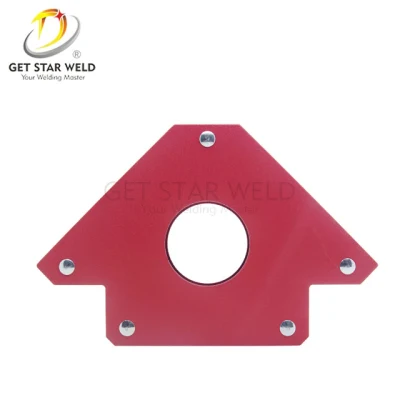 Get Star Weld 75 lbs conjunto magnético ângulo de ajuste quadrado seta suporte de braçadeira de ímã de soldagem